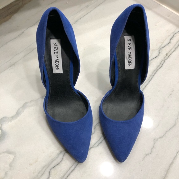 Steve Madden blue pointy toe pumps - Picture 2 of 4